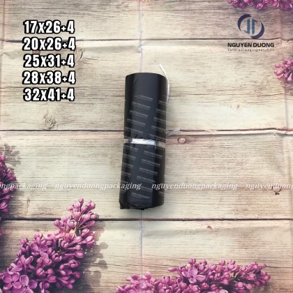 Túi niêm phong Đen nhám sần