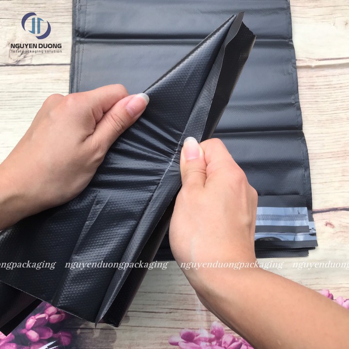 (1kg) Túi niêm phong Đen nhám sần