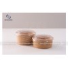 (50 chiếc) Bát giấy Kraft có nắp dùng 1 lần