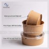 Bát giấy Kraft có nắp dùng 1 lần