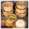 Bát giấy Kraft có nắp dùng 1 lần