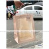 (10 chiếc) Túi giấy cửa sổ Mica quai dây kèm tag