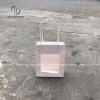 Túi giấy trắng Cửa sổ Mica quai dây