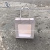 (10 chiếc) Túi giấy trắng Cửa sổ Mica quai dây