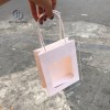 Túi giấy trắng Cửa sổ Mica quai dây
