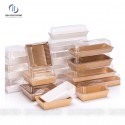 (50 Chiếc) Hộp giấy Kraft đựng bánh Kèm nắp