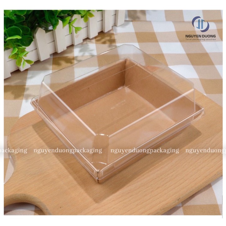 Hộp giấy Kraft đựng bánh Kèm nắp