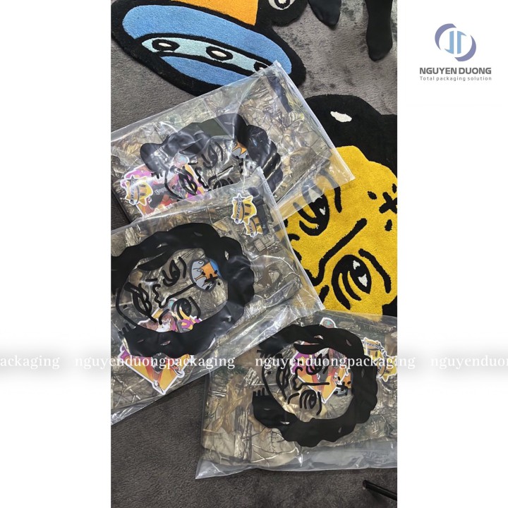 Túi zipper Khóa nhựa Trong