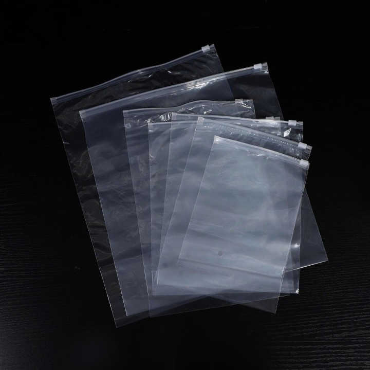 Túi zipper Khóa nhựa Trong