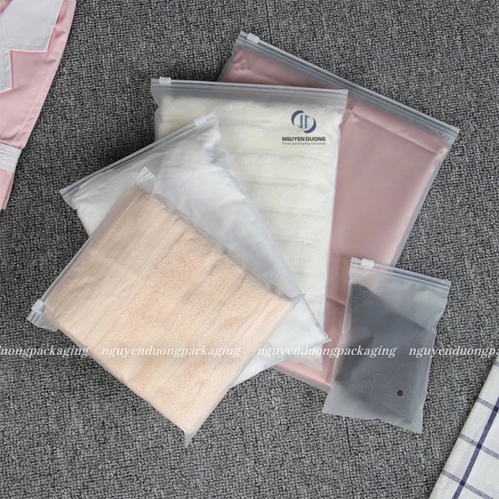 Túi zipper Khóa nhựa Mờ