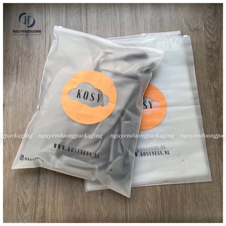 Túi zipper Khóa nhựa Mờ
