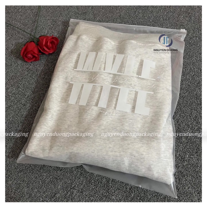 Túi zipper Khóa nhựa Trong/mờ