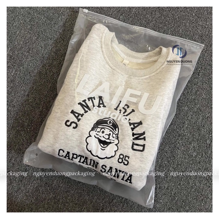 (1kg) Túi zipper Khóa nhựa Trong/mờ - Có lỗ thông hơi
