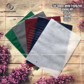 Túi zipper ghép trong/vải không dệt