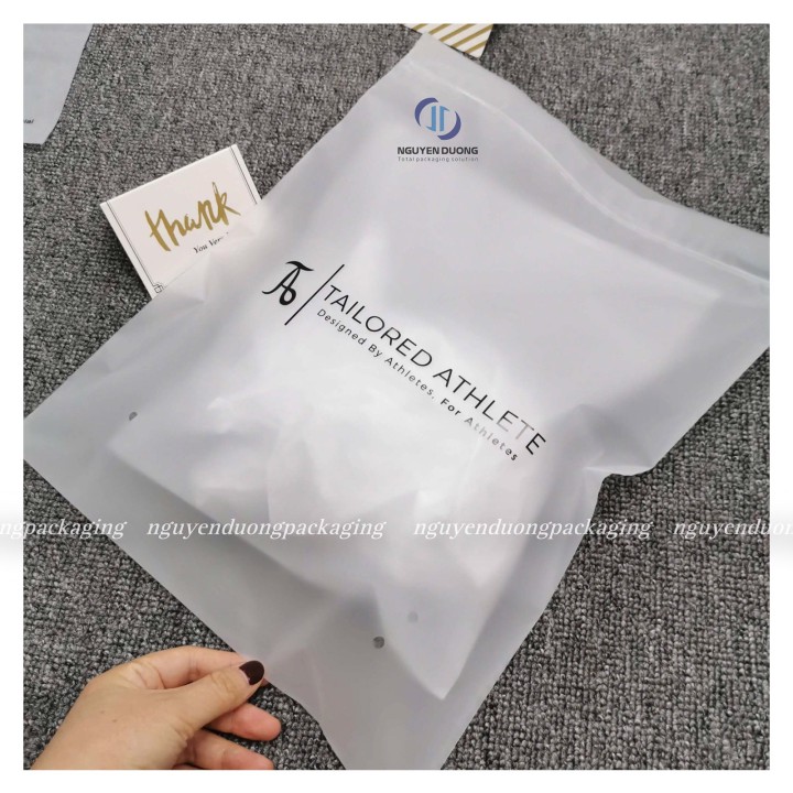 Túi zipper miết mờ