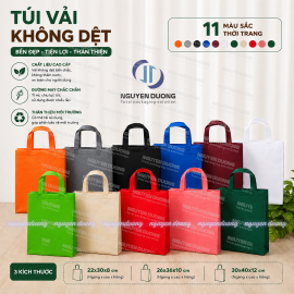 Túi vải không dệt dạng hình hộp ép nhiệt