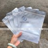 Túi zipper trong/bạc