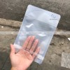 Túi zipper trong/bạc