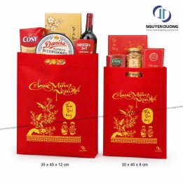 Túi vải không dệt in Chúc mừng năm mới