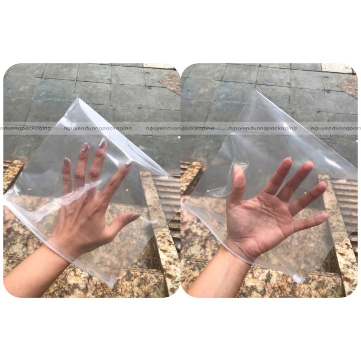 Túi zipper Khóa nhựa Trong