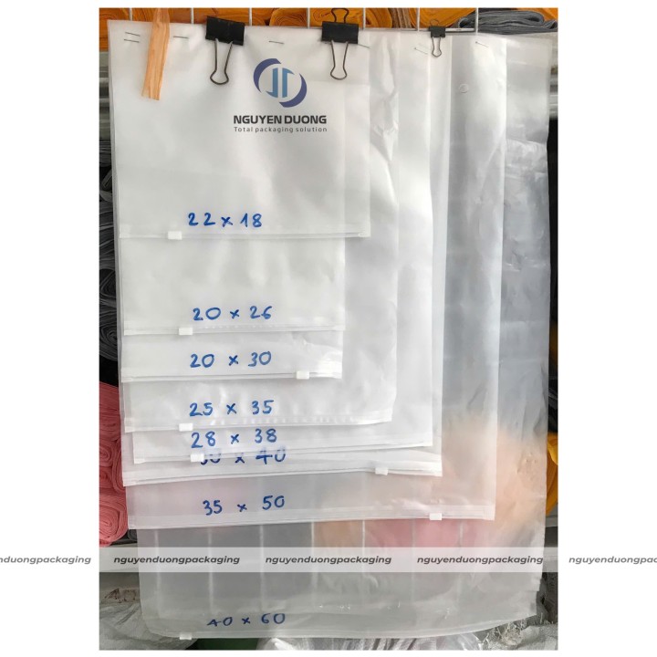 Túi zipper Khóa nhựa Mờ