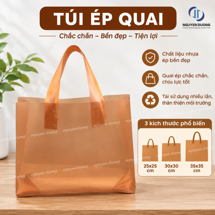 Túi ép quai PE form ngang