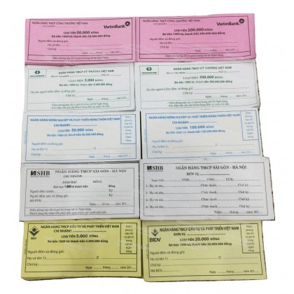 Niêm tiền các ngân hàng