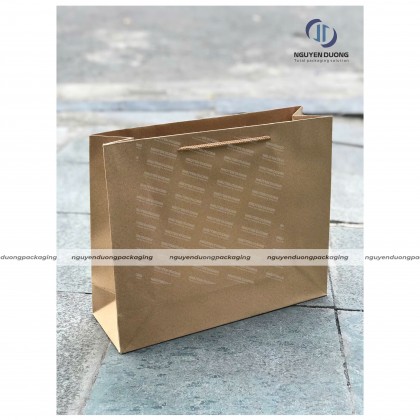 Túi giấy kraft trơn form ngang