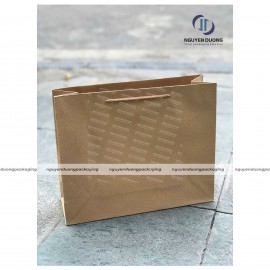 Túi giấy kraft trơn form ngang