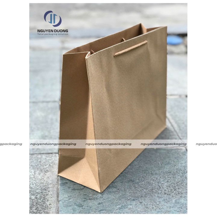 Túi giấy kraft trơn form ngang
