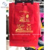 Túi vải không dệt đựng Lịch in Chúc Mừng Năm Mới dạng Phẳng đột lỗ/quai rời