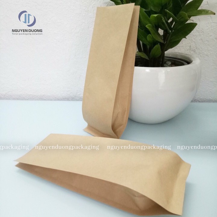 Túi 4 cạnh màu giấy kraft