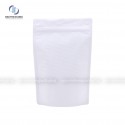 Túi zip giấy kraft trắng đáy đứng không cửa sổ