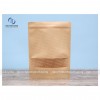 Túi zipper giấy Kraft cửa sổ tràn đáy đứng