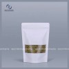 Túi zip 3 biên giấy kraft nâu có cửa sổ