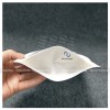 Túi zipper giấy kraft trắng cửa sổ tràn đáy đứng