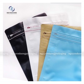 Túi zipper khóa Nhật 8 cạnh các màu