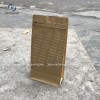 Túi zip 3 biên giấy kraft nâu có cửa sổ