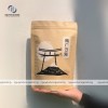 Túi zip giấy kraft nâu đáy đứng không cửa sổ