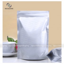 Túi zipper 2 mặt bạc