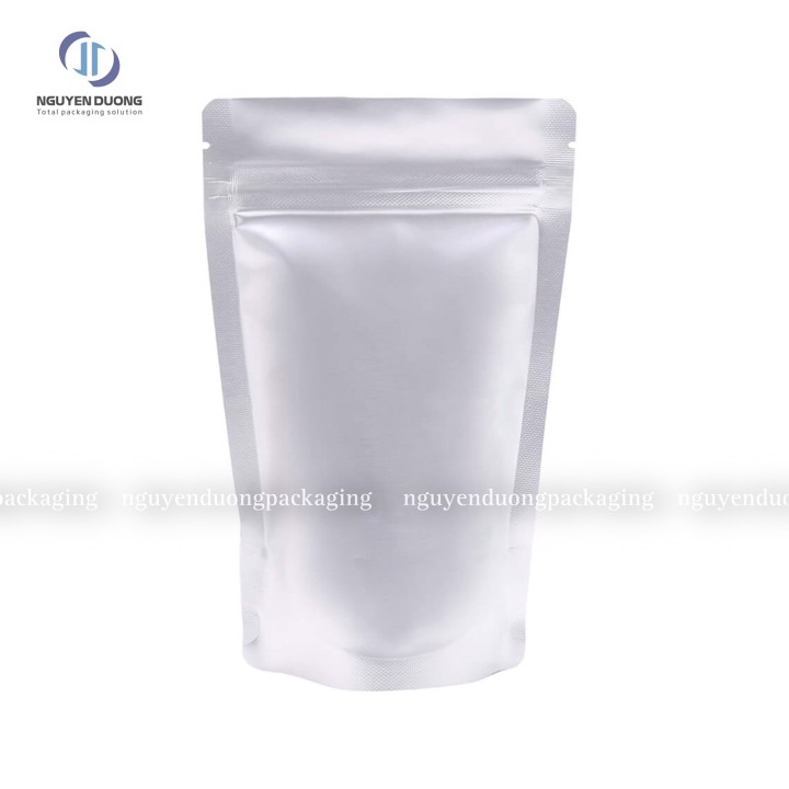 Túi zipper 2 mặt bạc