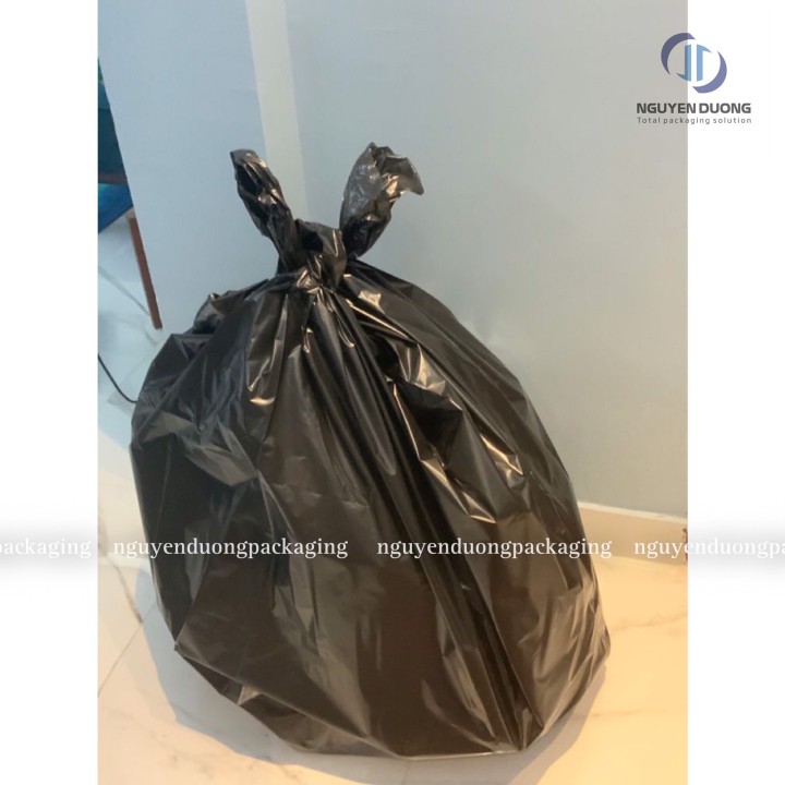 (1 cuộn) Túi nilon đen đựng rác loại 10kg