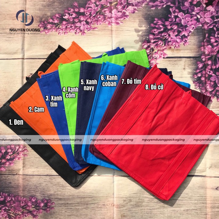 (1 chiếc) Túi vải không dệt may quai liền thân