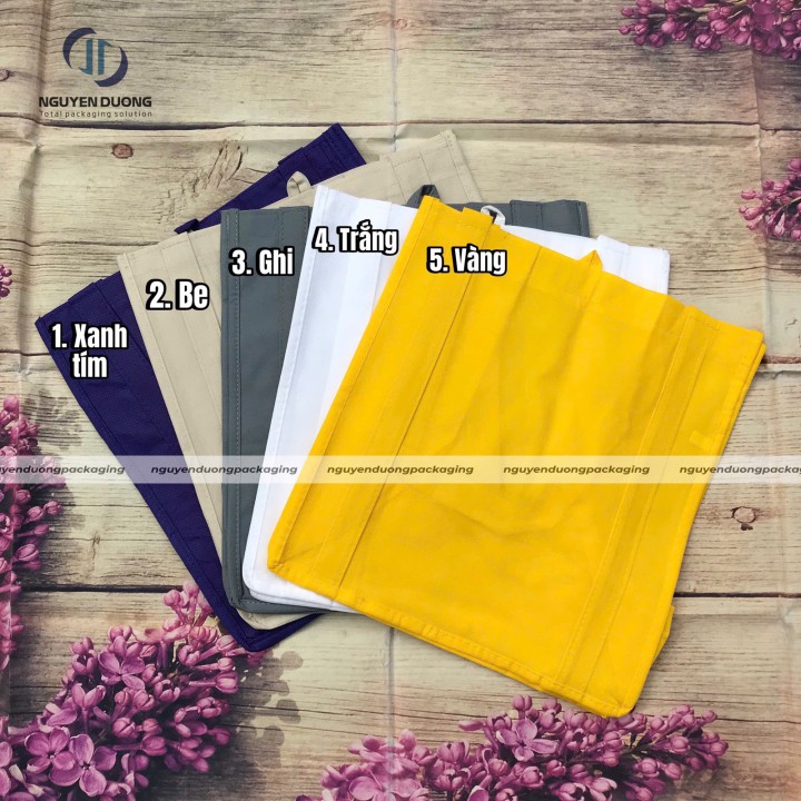 Túi vải không dệt may quai liền thân