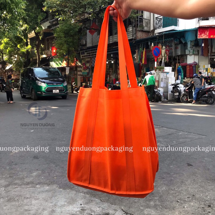 Túi vải không dệt may quai liền thân