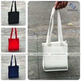Túi vải không dệt quai dây dạng may viền