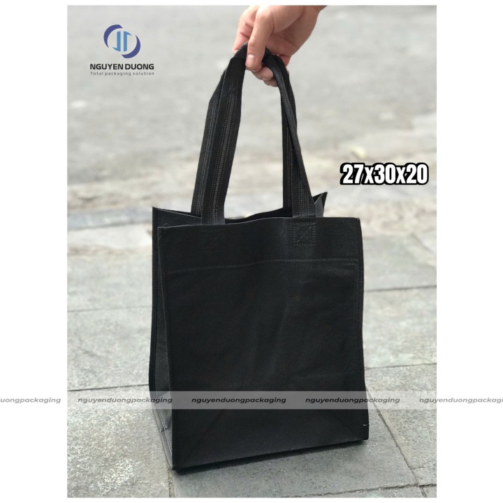 Túi vải không dệt quai dây dạng may viền